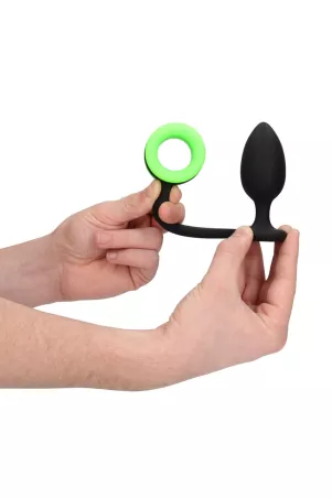 Plug con anello fallico fosforescente