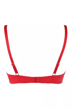 Soutien-gorge push-up rouge V-10351 - Axami