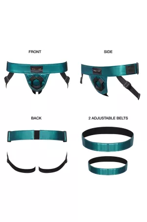 Curious Harness Metal Green -No- Strap On Me