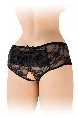 Culotte ouverte noire Amanda - Fashion Secret