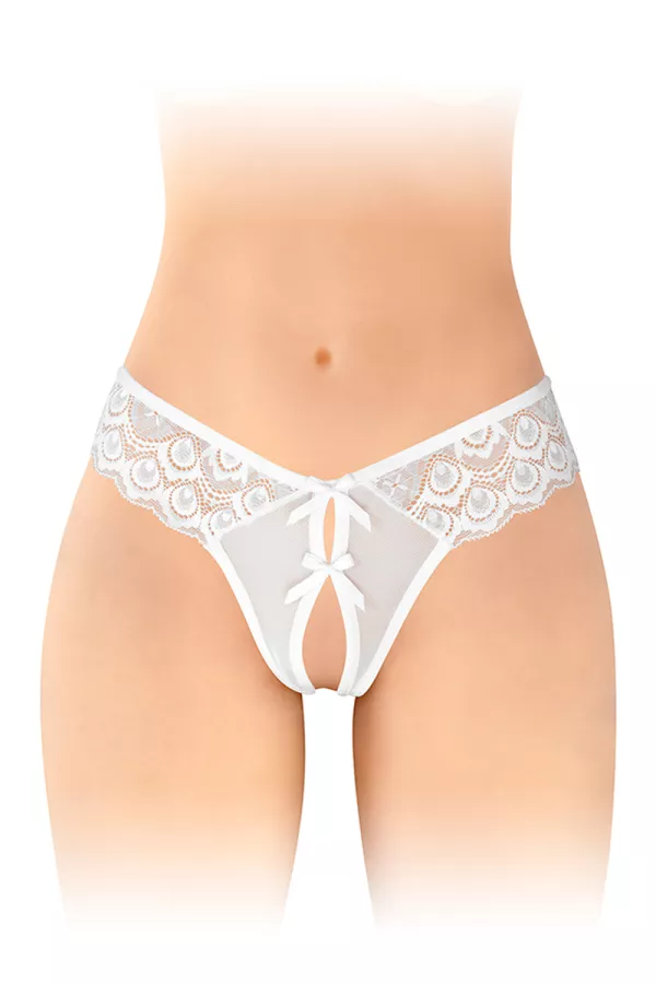Weißer offener Tanga Alicia Weißer offener Tanga Alicia