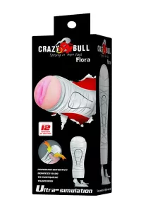 Masturbatore Crazy Bull Flora – Bocca realistica e vibrazione intensa