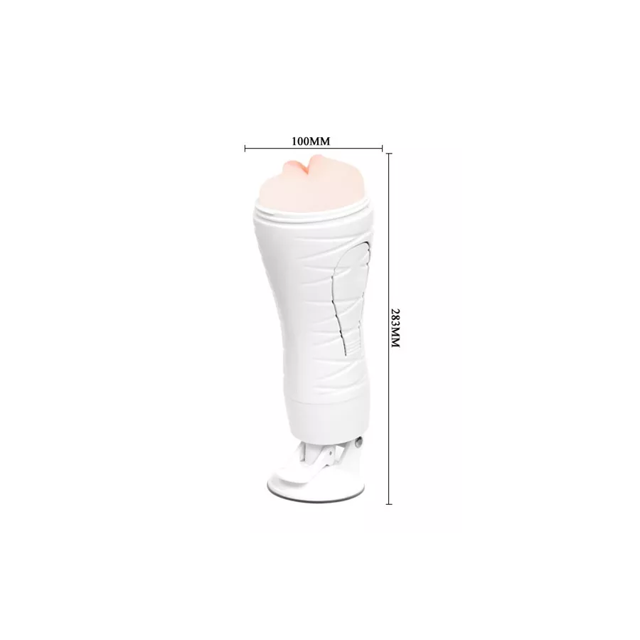 Masturbatore Crazy Bull Flora – Bocca realistica e vibrazione intensa