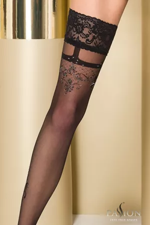Dessous - Selbstfixierende Strümpfe ST104 - Passion - Sexshop Tentations