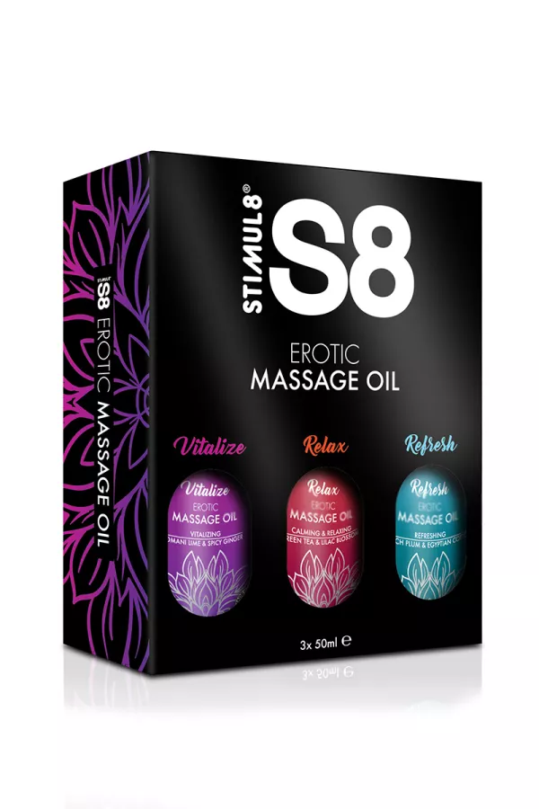 S8 3x50ml massage oils box S8 3x50ml massage oils box