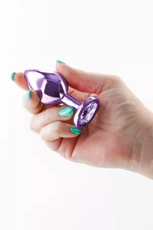 Plug jewel aluminium chrome purple M