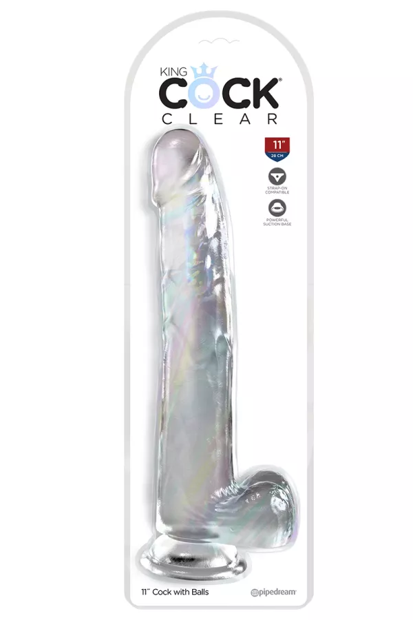 Dildo XXL 30.5 x 5.1 cm Clear - King Cock