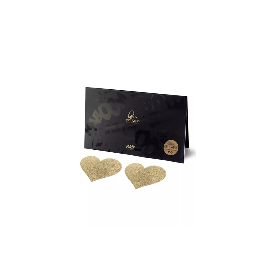 Brustschmuck Flash Heart Gold Brustschmuck Flash Heart Gold