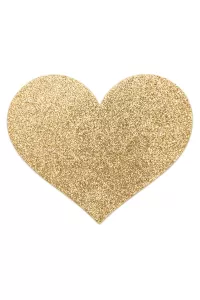 Breast Jewelry Flash Heart Gold