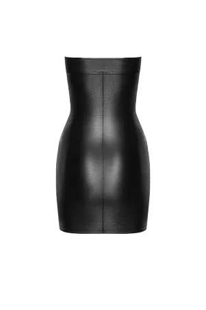 Wild F317 Wetlook Effekt Croco Bustier Kleid