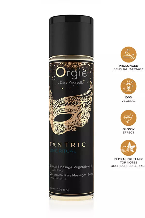 Huile de massage "Tantric Love Ritual" - Orgie - Sexshop Tentations Huile de massage "Tantric Love Ritual" - Orgie - Sexshop Tentations
