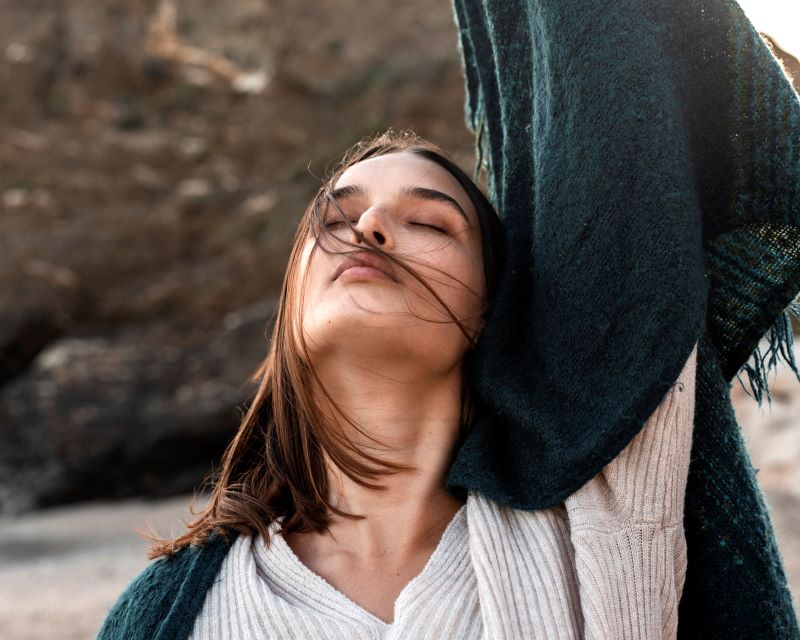 Smiling woman - rediscovering pleasure after cancer